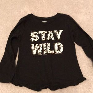 Stay Wild shirt. 2t.